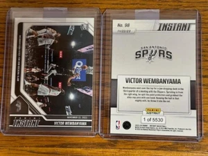 2023 Panini Instant NBA #98 Victor Wembanyama San Antonio Spurs ROOKIE RC /5,530 - Picture 1 of 1