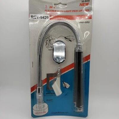 ASTRO PNEUMATIC Flexible Inspection Mirror/Magnetic Pick Up Tool w/Light #UGB455 - Image 1 of 4