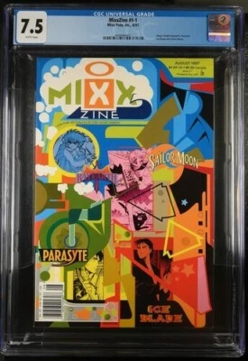 MixxZine #1-1 1997 CGC 7.5 1st US app Sailor Moon White Pages - Image 1 of 2