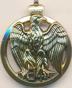 94° Régiment d’Infanterie, insigne de béret, 2 pontets, Beraudy 5574 (11145) - Bild 1 von 2