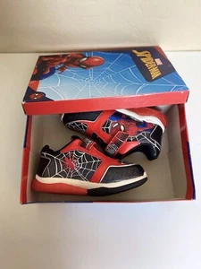 Marvel Spider-Man Light Up Shoes - Adjustable Strap -  Athletic Kid / Toddler  - Picture 1 of 11