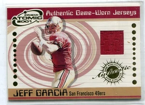 2001 Prism Atomic Jeff Garcia GU JERSEY RELIC SAN FRANCISCO 49ERS - Picture 1 of 1