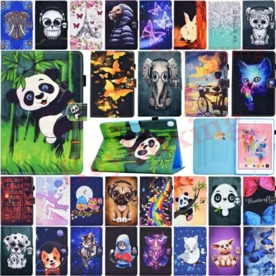 Animals Painted Flip Leather Case Cover For iPad 7th 6th 5th Generation Mini Air - Image 1 of 4