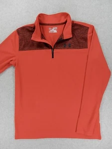 Under Armor HEAT GEAR 1/2 Zip Light Pullover (Boy's Youth XL) Red/Black - Picture 1 of 3