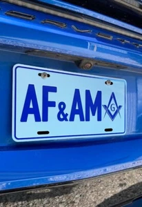 AF&AM Masonic License Plate - Picture 1 of 1