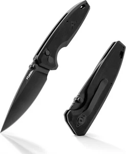 FLISSA Taschenmesser Einhandmesser,Scharfes Taschenmesser aus D2 Stahl - Bild 1 von 6