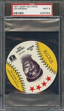 1977 DAIRY ISLE DISCS JOE MORGAN PSA MINT 9 BB