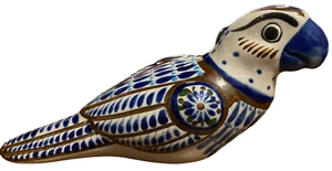 Vintage Tonala Mexican Pottery Large Parrot Bird Hand Painted - Picture 1 of 7