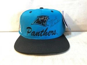 Mark Richardson Signed Autographed Carolina Panthers NFL Team Logo 7 Cap Hat JSA - Picture 1 of 3
