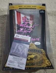 WWE Mattel Elite Defining Moments Bret Hitman Hart Figure Signed Autographed - Picture 1 of 8