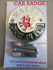 WALES Vintage Sealed Car Grill Badge Emblem. Sealed On Card With Fixings.
