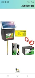 Eider Solar Weidezaungerät B 7000 mit 5 Watt Solarpanel & 9V Batterie 60 Ah - Bild 1 von 2