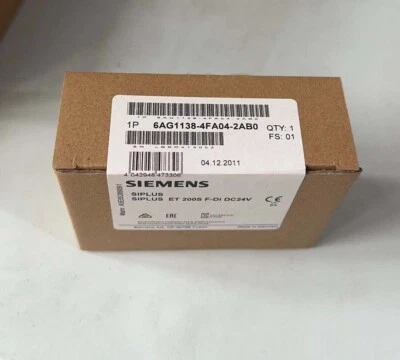 6AG1 138-4FA04-2AB0 NEW SIEMENS 6AG1138-4FA04-2AB0 S7-200, CPU 221 Compact Unit - Image 1 of 3