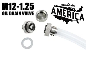 Enchufe compacto de válvula de drenaje rápido de aceite de acero inoxidable M12X1.25 para Nissan Pontiac - Imagen 1 de 8