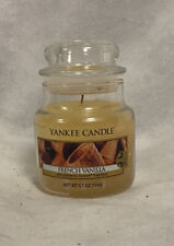 Yankee Candle French Vanilla Scented Classic 3.7 oz Small Jar Single Wick Candle
