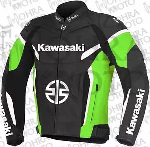 2024 Kawasaki Ninja Chaqueta de moto de piel de vacuno Chaqueta de moto unisex - Bild 1 von 6