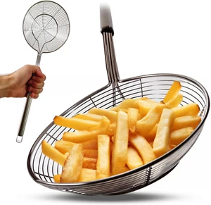 Stainless Steel Spider Strainer Skimmer Ladle Fryer for Cooking and Frying Kitch - Picture 1 of 6