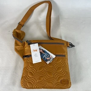 Bolso Bandolera Lug Skipper Ajustable Ámbar Amarillo Ligero Hombro Nuevo con Etiquetas - Imagen 1 de 11