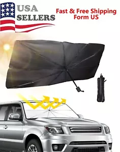 Car Windshield Sunshade Cover Umbrella Foldable Front Window Visor Sun Shade USA - Picture 1 of 8