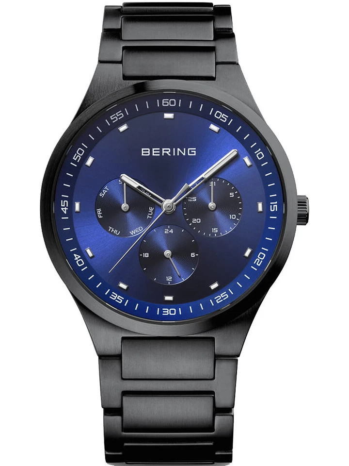 BERING Men's Watch Multifunction Quartz Movement With Stainless Steel 11740-727