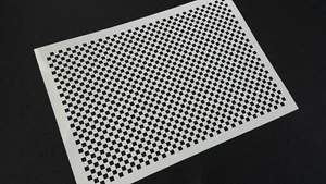 Stencil Texture Quadrati Taglia Piccola Riutilizzabile Mylar 0,5 x 0,5 cm ogni Modello Fai da Te - Foto 1 di 3