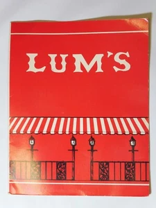 1950-60er Jahre Lum's Hot Dog Restaurant Speisekarte - aus Florida - 35 Cent Lum Hund! - Bild 1 von 9