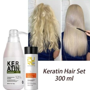 Brazilian Keratin 12% Frizzy Damaged Repair Hair Straightening Treatment 300ml - Picture 1 of 19