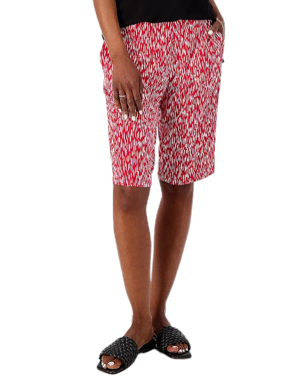 Pantalones cortos de punto líquido Susan Graver rojos Foto 1 de 1