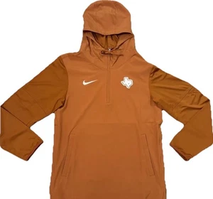 Nike Texas Longhorns 1/4 Zip Dri-Fit Calcio Felpa con Cappuccio Warm Up Giacca Uomo Large - Foto 1 di 20