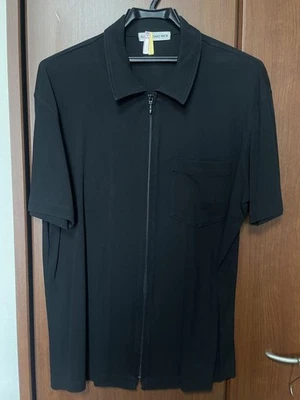 CAMISA USADA ISSEY MIYAKE HOMBRE CUELLO MANGA CORTA, ALGODÓN NEGRO, CREMALLERA COMPLETA AC Foto 1 de 4