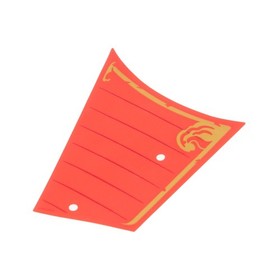 1X Lego Plastic Sail Transparent Red Golden Waves Ninjago 21763A 70738PLs01A