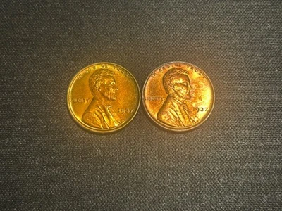 One 1937 Lincoln Wheat Cent BU - Image 1 of 2