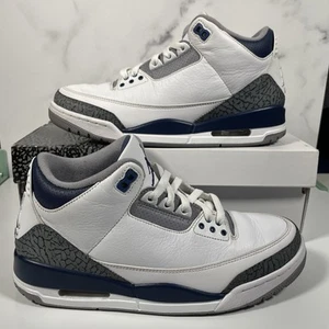Jordan 3 Retro "Midnight Navy" Size 9.5 Men's - Picture 1 of 8