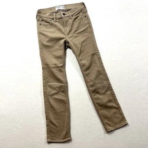 Abercrombie Kids Girls 11/12 Soft Khaki Color Uniform Pants Skinny Jeans - Picture 1 of 7
