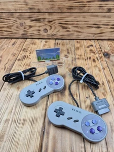SNES Super Nintendo || 2x Controller nicht original NTSC Optik - Imagen 1 de 4