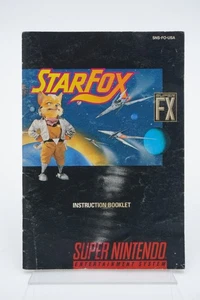 Starfox Super Nintendo SNES *Solo manual *¡Sin juego ni caja!* - Imagen 1 de 2
