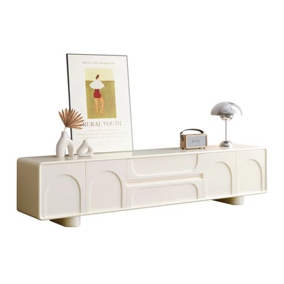 TV Stand Storage Cabinet Cupboards Organizer Bedroom Home KidsRoom White - Image 1 of 4