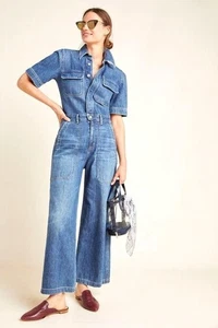 Citizens Of Humanity Miki Denim Jumpsuit Womens 2 Vintage Retro Boho Chic - Picture 1 of 10