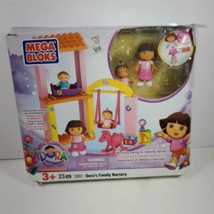Dora The Explorer Mega Blocks Nursery-Missing 3 Pieces- With Original Box - Picture 1 of 12