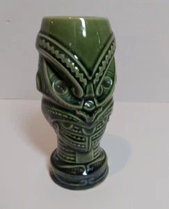 VIntage Orchids of Hawaii R-1 Green Tiki Mug  Japan  Warrior - Picture 1 of 4