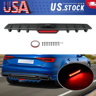 For Nissan Maxima Sedan Rear Bumper Diffuser Lip Splitter Spoiler Wing Carbon Foto 1 de 4