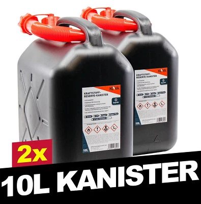 Benzinkanister Kanister Benzin Diesel Reservekanister 2x 10L UN-Zulassung,20 L,S - Bild 1 von 4