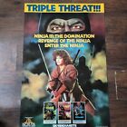 1985 Sho Kosugi Video VHS Poster Triple Threat (NINJA III, REVENGE OF & ENTER)