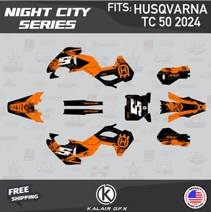 Graphics Kit for Husqvarna Mini TC50 (2024) TC 50 Night-city - ORANGE - Picture 1 of 6