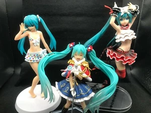 Hatsune Miku 3 Figuren Bulk Sale gebraucht ohne Box near MINT TAITO/SEGA aus Japan - Bild 1 von 12