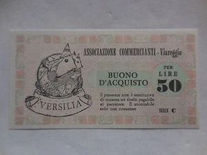 buono d'acquisto da 50 lire commercianti Viareggio - Picture 1 of 1