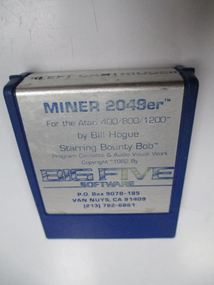 Miner 2049er Atari 400/800 computer game Big Five software Blue Variant  - Image 1 of 1