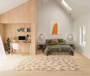 Kabir Rugs Handmade Tufted Wool Carpet for Living Room, Bedroom, Hall, Entryway - Picture 1 of 4