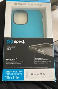 Speck Presidio Case for Apple iPhone 11 Pro -Bali Blue/Skyline Blue - Picture 1 of 1