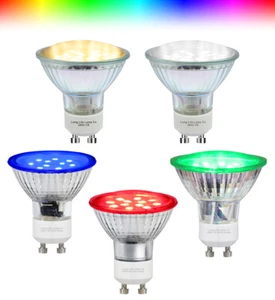 GU10 48 SMD LED Light Bulb in Various Coloured Replacement Halogen 30w - Picture 1 of 12